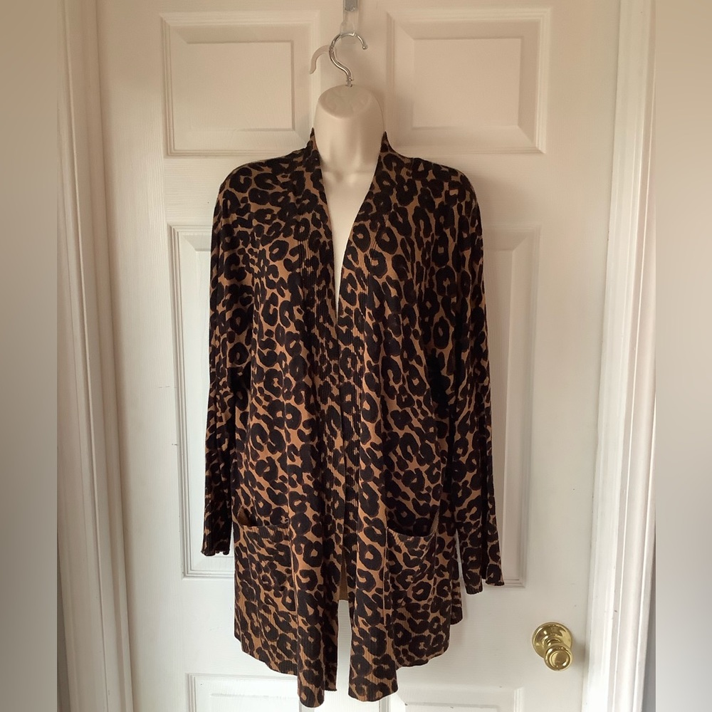 Terra & Sky long open-front cardigan size OX/14